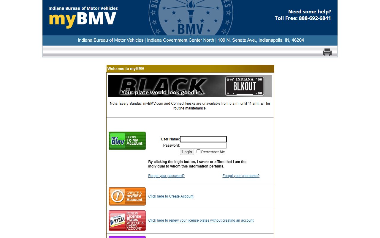 Rush County traffic court records myBMV portal